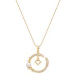 4mm Cultured Freshwater Pearl and 1/5 ct. t.w. Round Diamond Pendant (18 in.)