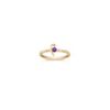 Round Lavender Sapphire Ring