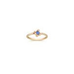 Round Kentucky Blue Sapphire Ring