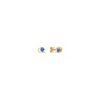 Round Kentucky Blue Sapphire Earrings