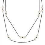 6mm Cultured Freshwater and Sterling Silver Necklace (36)