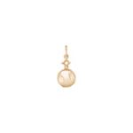 14k Yellow Gold Baseball Charm