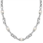 9mm Cultured Freshwater Pearl and Sterling Silver Necklace (24)