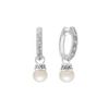 9mm Cultured Freshwater Pearl and Sterling Silver Hook Earrings