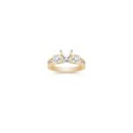 Three-Stone Diamond Engagement Ring with Channel Setting