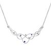 Round Sapphire and Diamond Necklace (17)