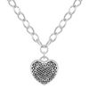 Antiqued Sterling Silver Heart Pendant (20)
