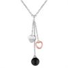 Black Agate and Sterling Silver Heart Necklace (18)