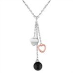 Black Agate and Sterling Silver Heart Necklace (18)