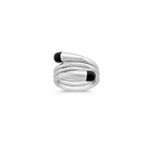 Sterling Silver and Black Agate Ring
