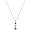 Round Sapphire and Diamond Three-Stone Pendant (18)