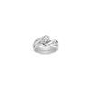 Swirl Diamond Wedding Set with Channel Setting