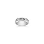 14k White Gold Ring for Him (6.5mm)