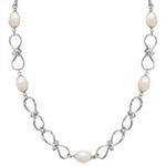 8.5mm Cultured Freshwater Pearl and Sterling Silver Necklace (30 in.)