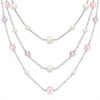 5-10mm Multi-Colored Cultured Freshwater Pearl and Sterling Silver Necklace (24)
