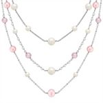 5-10mm Multi-Colored Cultured Freshwater Pearl and Sterling Silver Necklace (24 in.)