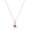 Oval Ruby and Round Diamond Pendant (18)