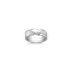 14k White Gold Ring for Him (7mm)