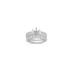 Diamond Platinum Wedding Set with Channel Setting