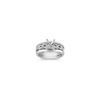 Solitaire White Gold Wedding Set for Her