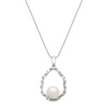 8.5mm Cultured Freshwater Pearl Pendant (18)