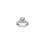 Halo Pave-set Diamond Wedding Set
