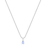1/4 ct t.w. Pear Shaped Ice Blue Sapphire Pendant (18 in.)