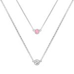 Round Multi-Colored Sapphire Necklace (18 in.)