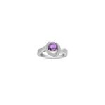 1 1/2 ct. Round Lavender Sapphire and Diamond Ring
