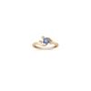 Round Kentucky Blue Sapphire and Diamond Ring