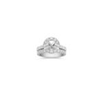 Halo Diamond Wedding Set