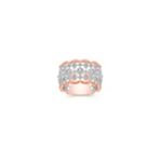 1/3 ct t.w. Round Diamond Ring in 14k White and Rose Gold