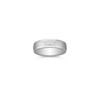 Sterling Silver and 14k White Gold Comfort Fit Ring (6mm)