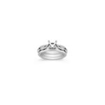 Round Diamond Wedding Set for Her