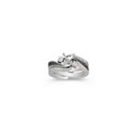 Diamond Wedding Set with Pave Setting for Her