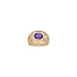 Oval Lavender Sapphire and Diamond Ring