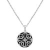 Black Agate and Sterling Silver Pendant (18)