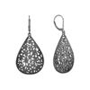 Black Sterling Silver Earrings