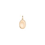14k Yellow Gold Oval Charm