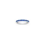 Round Sapphire Anniversary Band