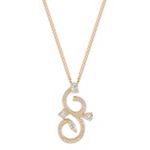 Fancy Shape and Round Diamond Pendant (18 in.)