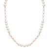 8mm Cultured Freshwater Pearl and Sterling Silver Necklace (40)