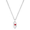 Heart-Shaped Ruby and Sterling Silver Pendant (18)