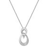 Round Diamond and Sterling Silver Pendant (18)