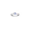 Round Ice Blue Sapphire Ring in Sterling Silver