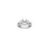 Three-Stone Swirl Diamond Wedding Set