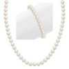 5.5mm Cultured Freshwater Pearl Strand and Bracelet Two-Piece Loving Hearts Set (23'')