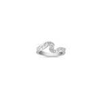 Round Diamond Ring in Sterling Silver