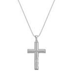 Sterling Silver Cross Necklace (20 in.)