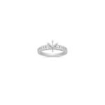 Vintage Diamond Engagement Ring with Channel Setting